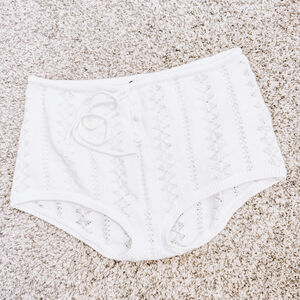 Elsa Women's White Knit Bottoms Size Small NWT